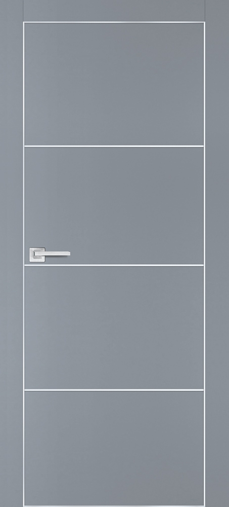 Фото Межкомнатная дверь PX-2  AL кромка с 4-х ст. Серый матовый